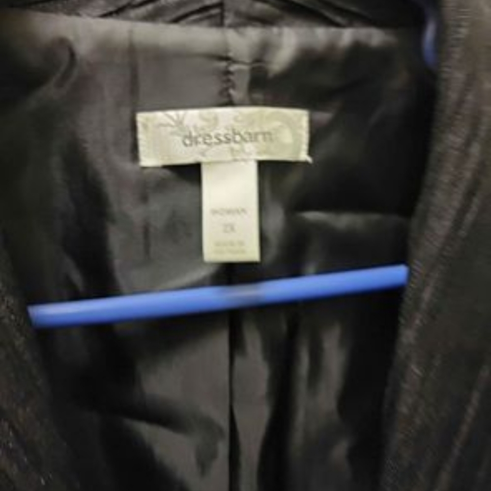 Black dress barn , jacket, only wore once, 2x